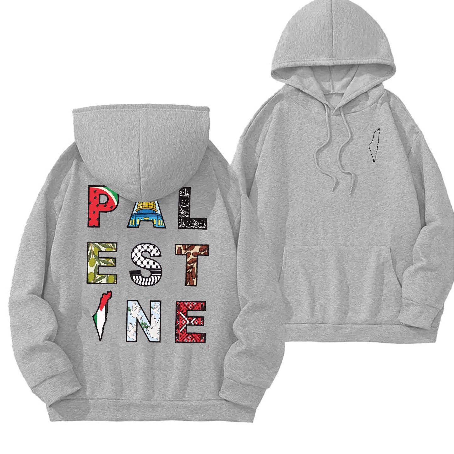 Colorful Palestine Hoodie