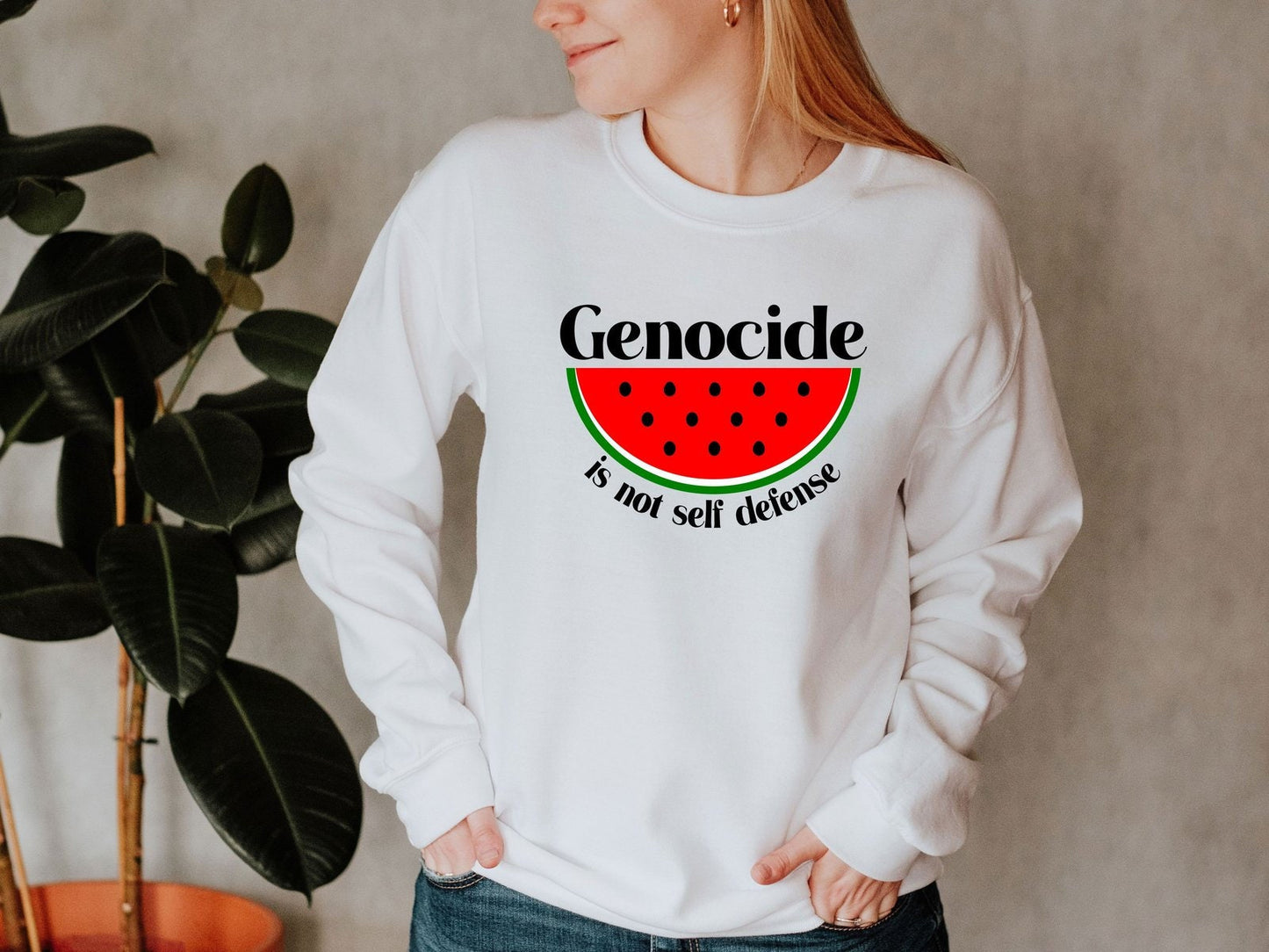 Genocide is Not Self Defense Sweater