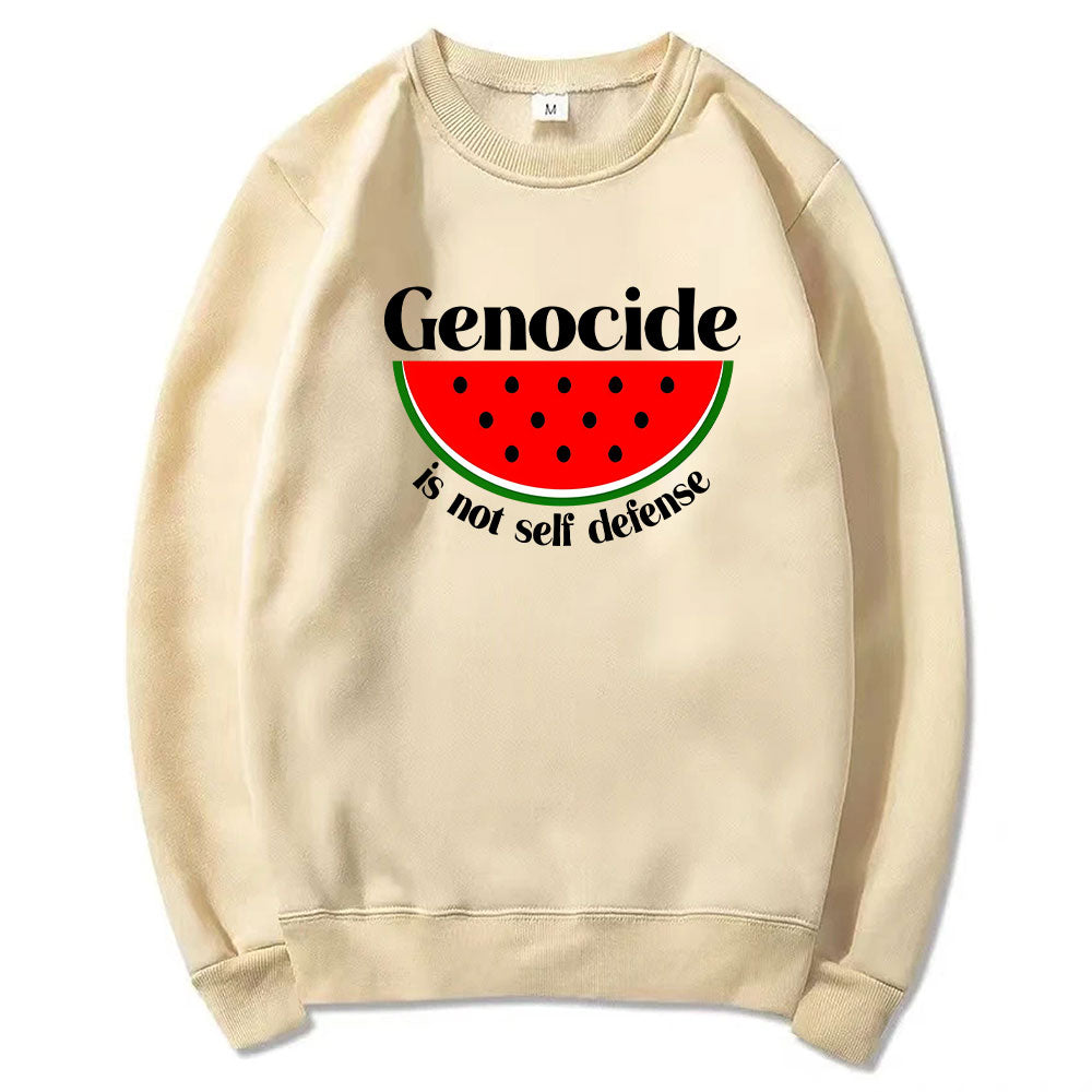 Genocide is Not Self Defense Sweater