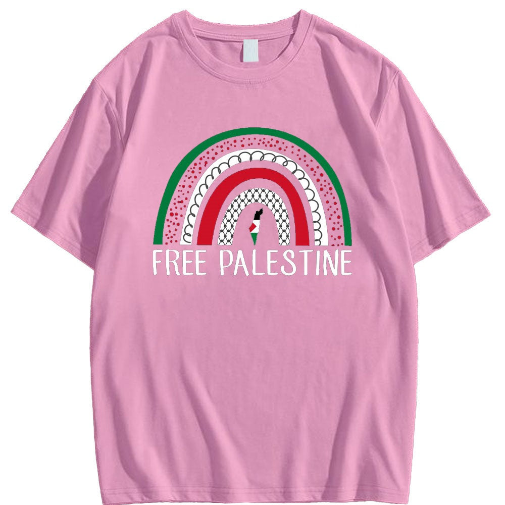 Free Palestine Rainbow Shirt