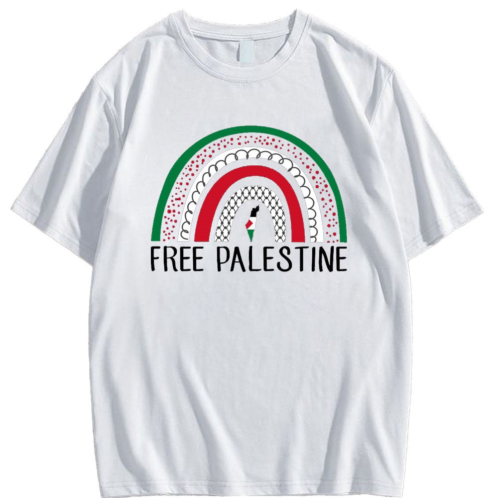 Free Palestine Rainbow Shirt