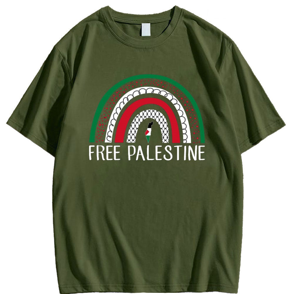 Free Palestine Rainbow Shirt