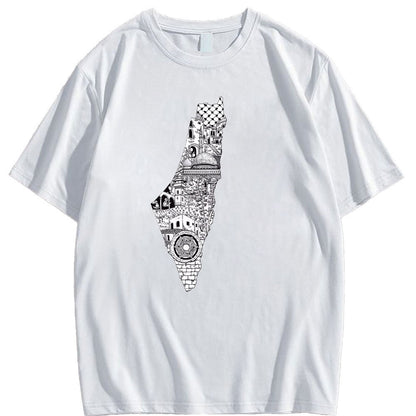 Black & White Geography Shirt