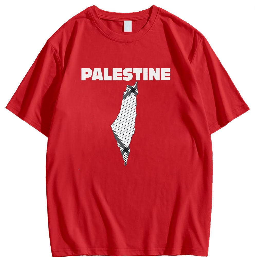 Palestine and Keffiyeh Geography Shirt