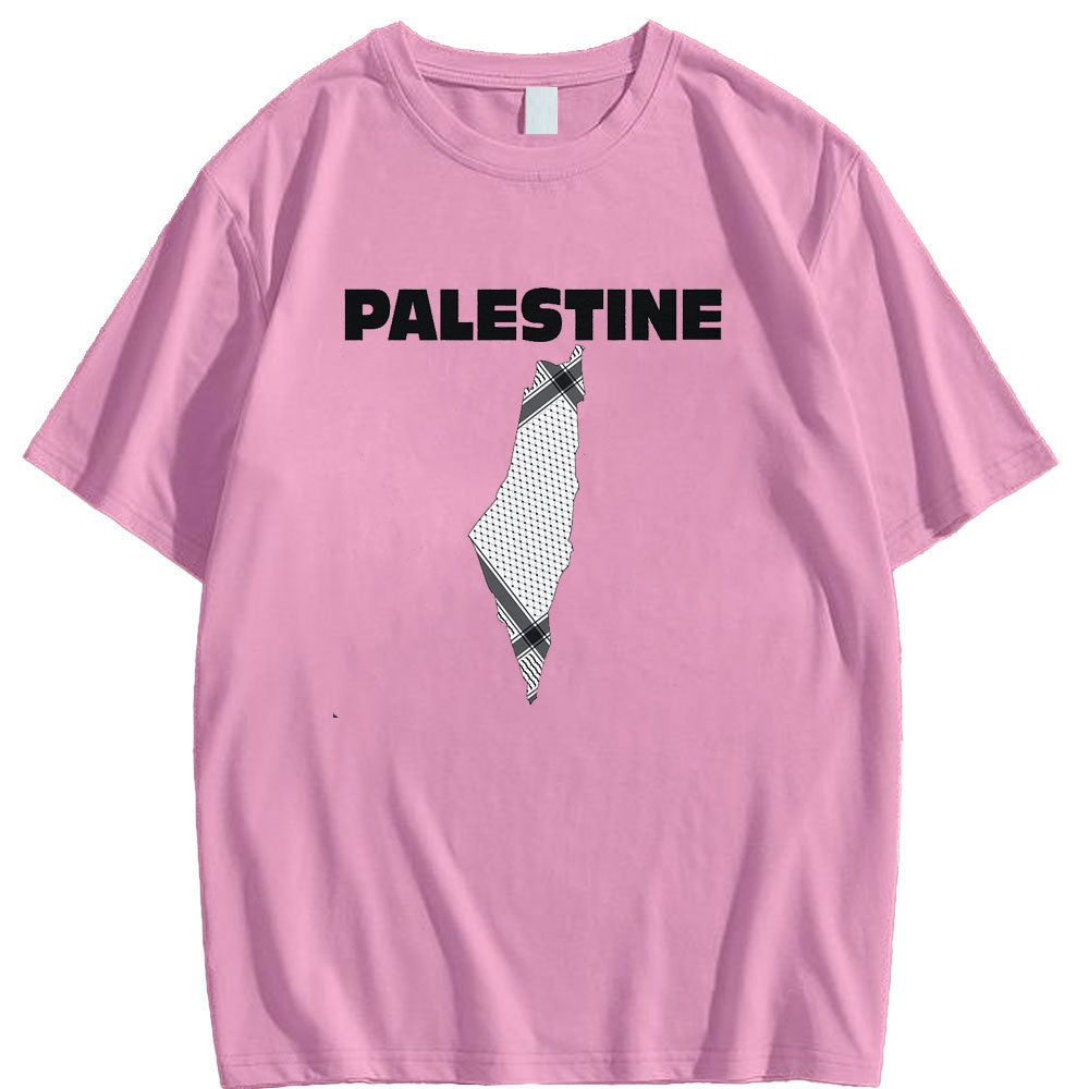 Palestine and Keffiyeh Geography Shirt