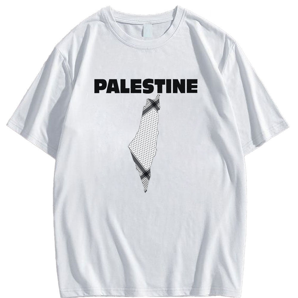 Palestine and Keffiyeh Geography Shirt