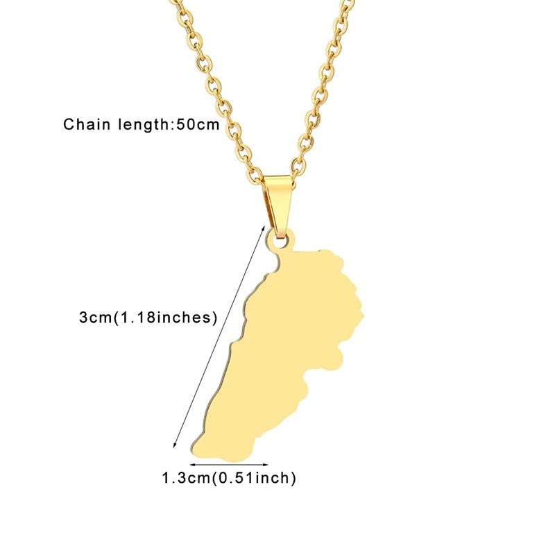 Lebanese Geography Necklace/Chain