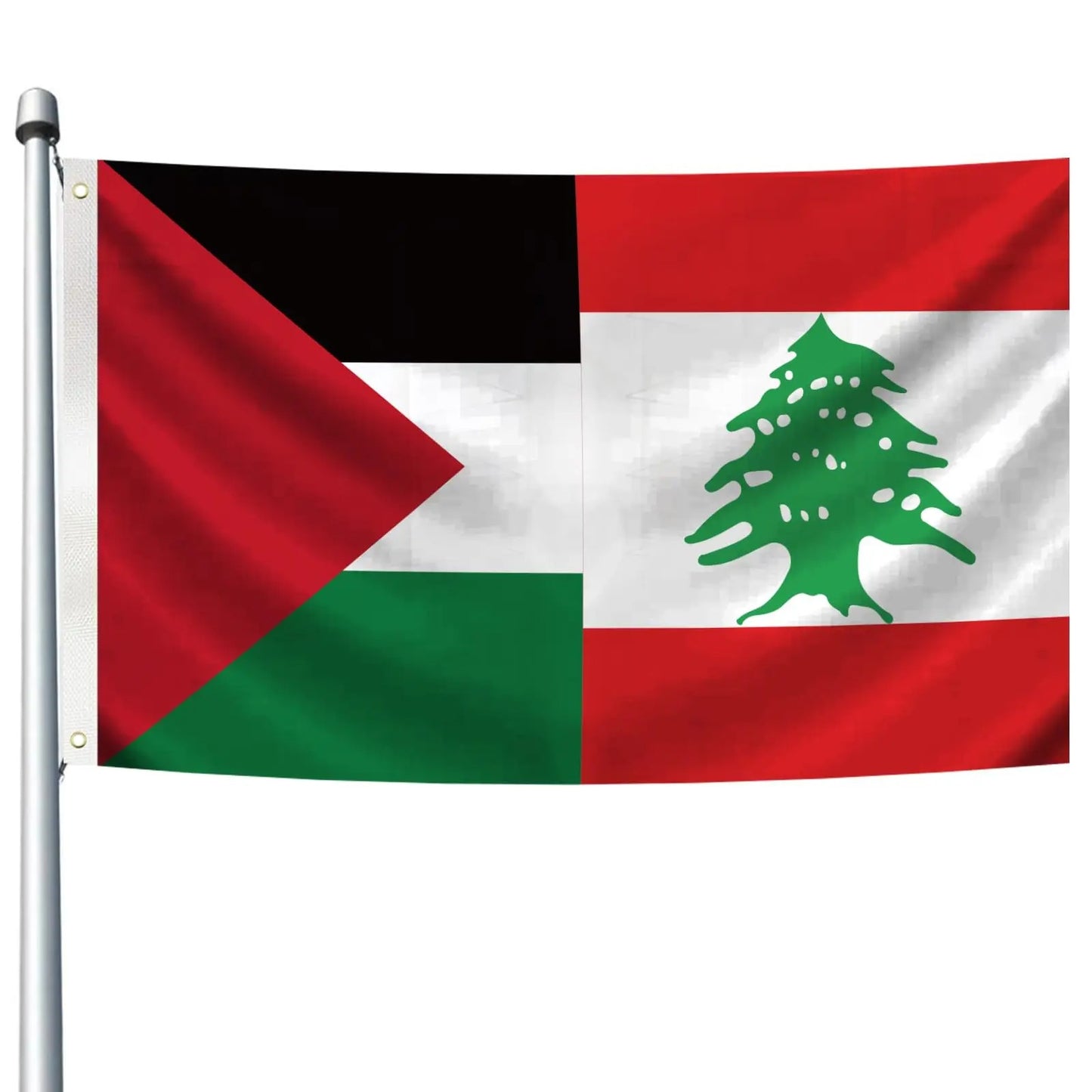 Palestinian Lebanese Flag