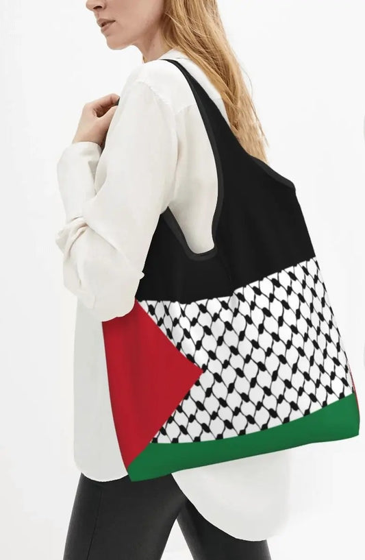 Palestine Flag with Kuffiya Bag