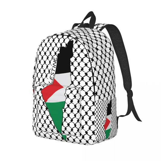 Palestine Flag & Keffiyeh Backpack