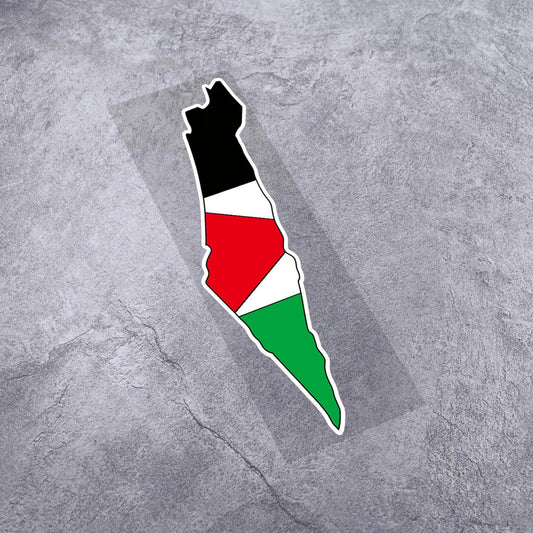 Palestine Geography Sticker (Horizontal)