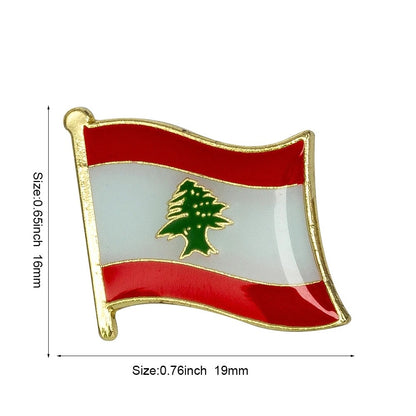 Lebanese Flag Pins (10 pieces)