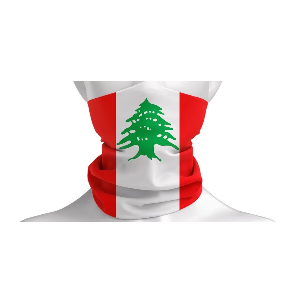 Lebanon Flag Mask/Bandana (Multiple Styles Available)