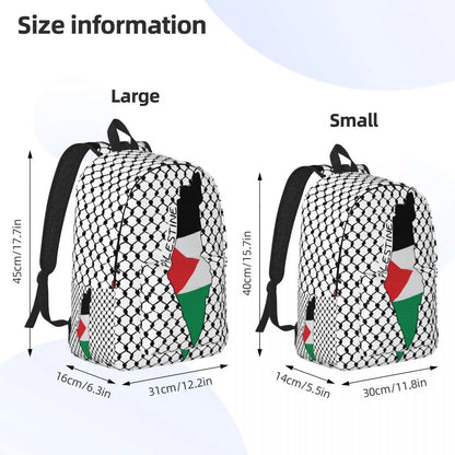 Palestine Flag & Keffiyeh Backpack