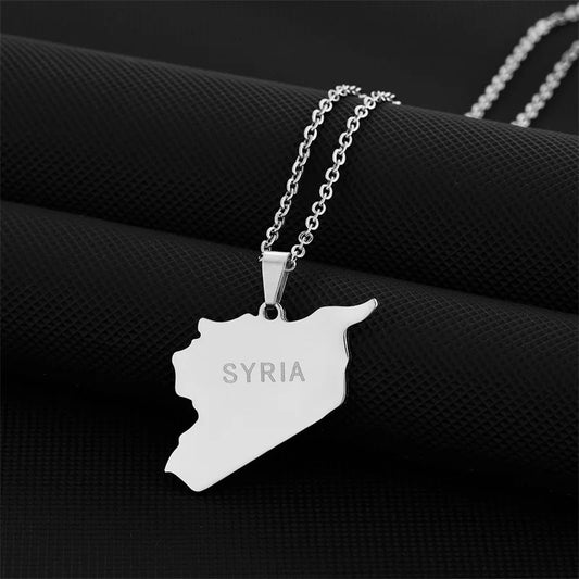 Syria English Geography Necklace/Chain