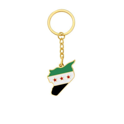 Syria Geography Key Chain