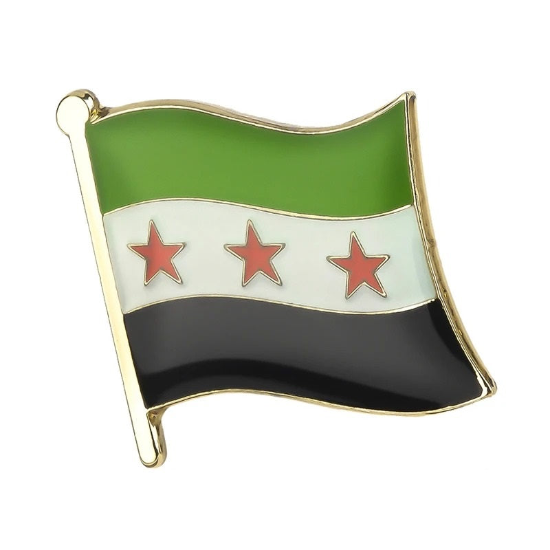 Syria Flag Pins (10 Pieces)