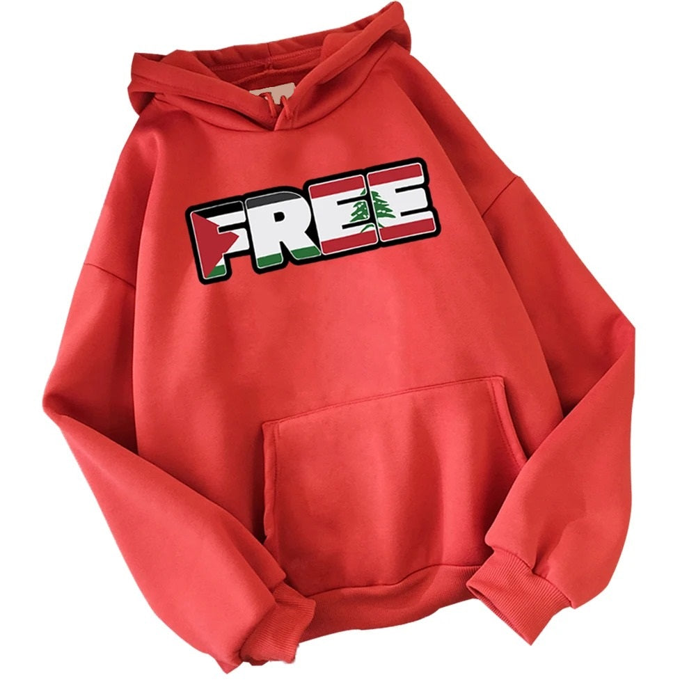 Free Palestine & Lebanon Hoodie