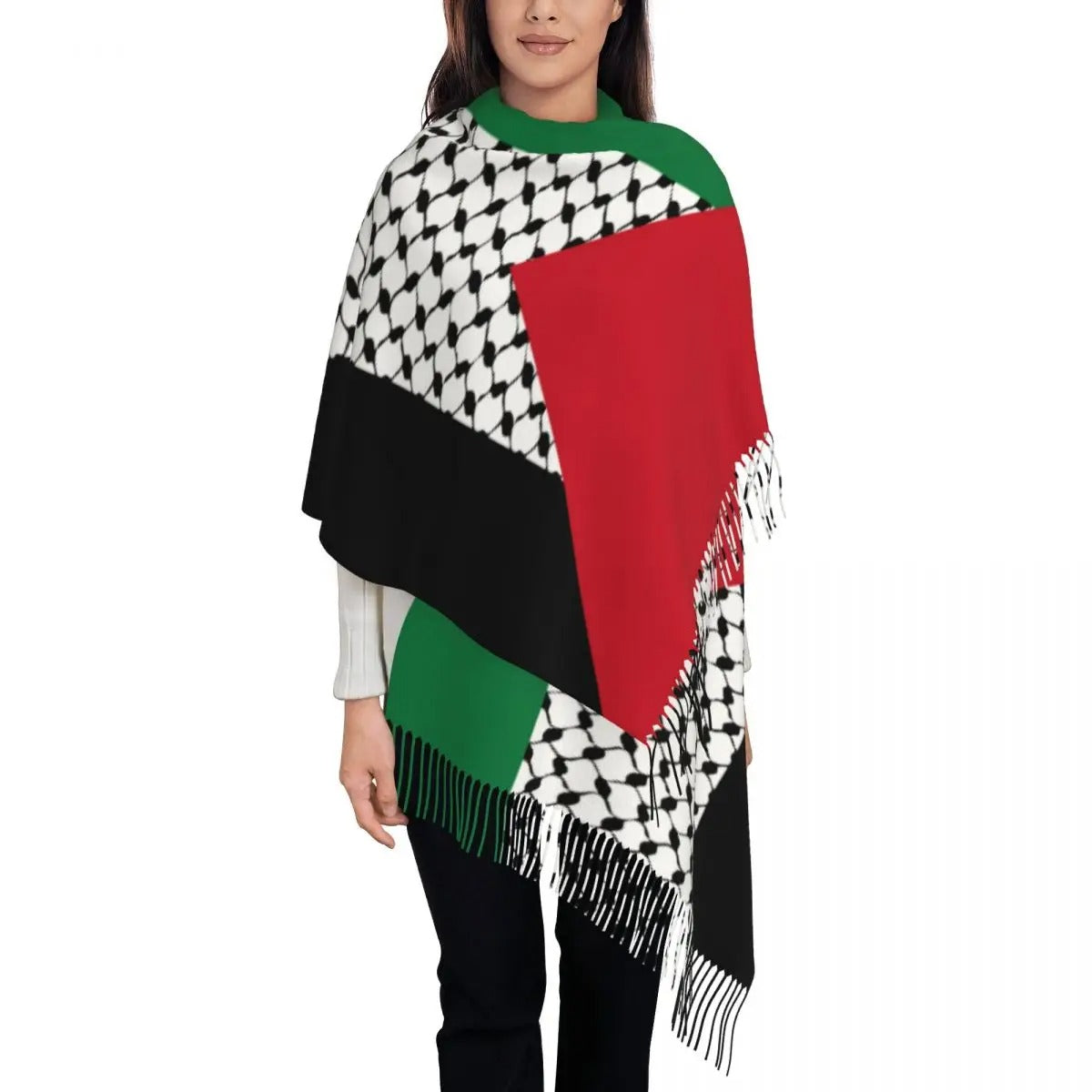 Flag Keffiyeh Shawl