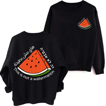 Black / XS This Is Not A Watermelon Sweater | Project Palestine