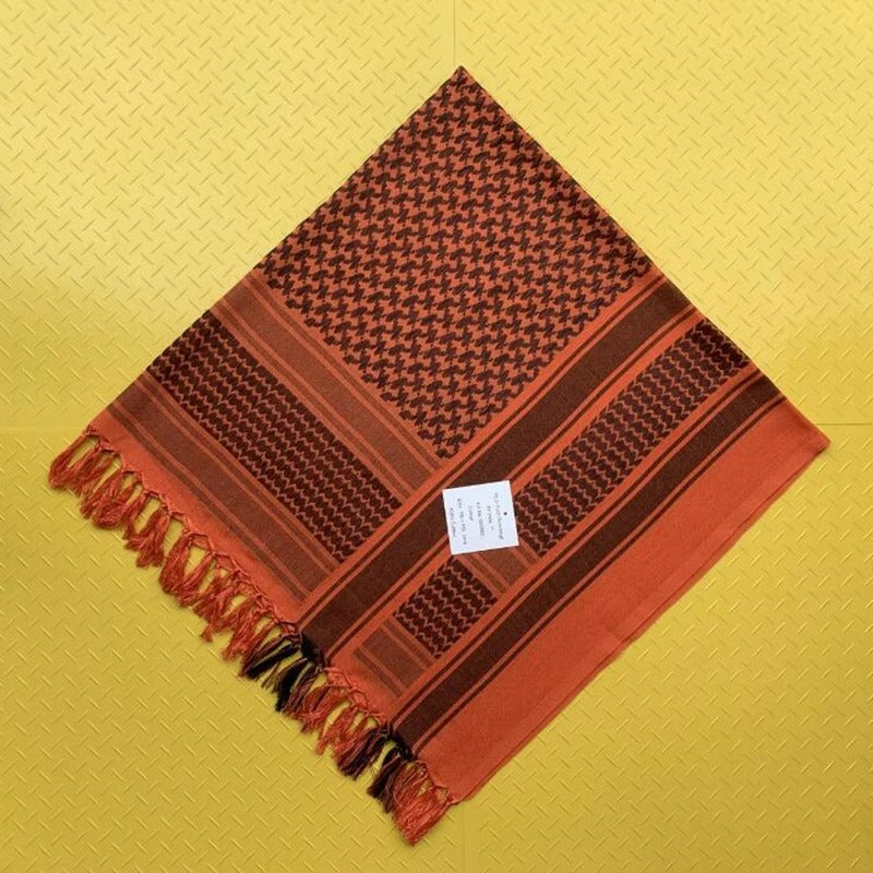 Blood Orange / 50 x 50 Inches (125 x 125 cm) Original Kuffiya Scarf | Project Palestine