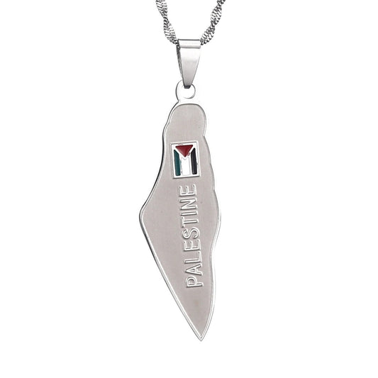 English Palestine Geography Necklace/Chain - Project Palestine